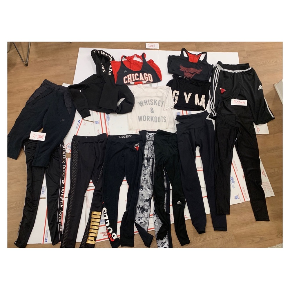 (14 ITEMS) Women’s Gym Athletic Workout Lot Mix